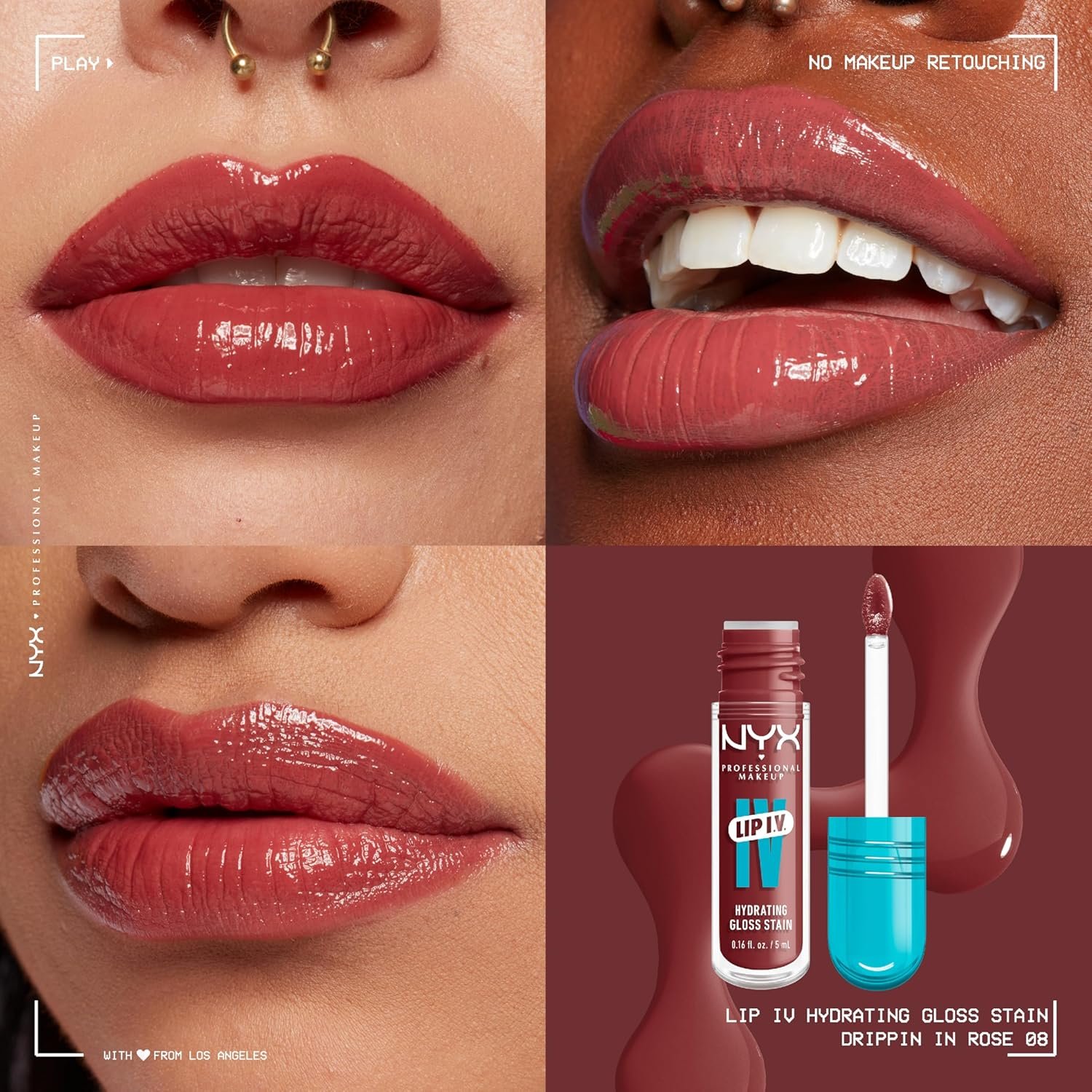 NYX PMU Lip IV Gloss Stain Lipgloss Duo - Bild 5
